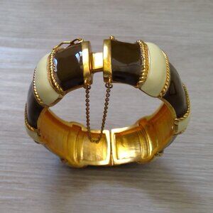 J Crew Factory Enamel Bracelet with Dainty Chain